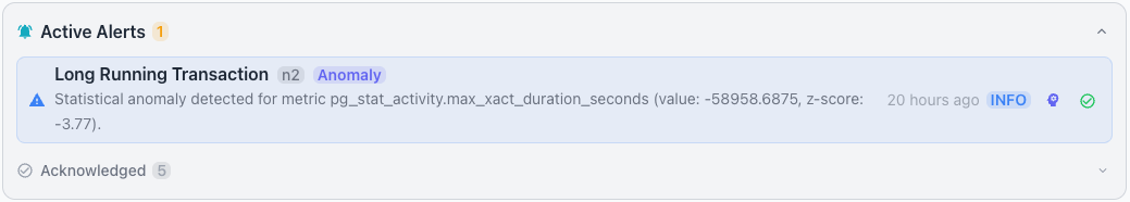 Reviewing Active Alerts