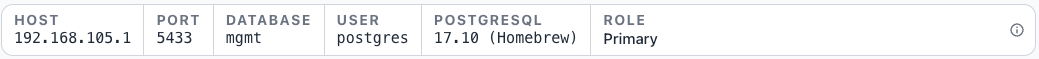 Reviewing the connection properties