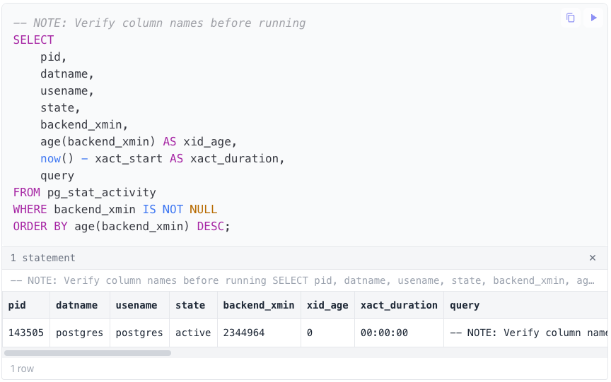 Executing a Code Block
