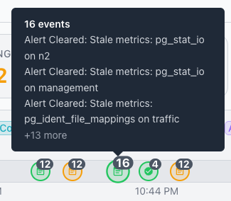 Reviewing timeline tooltips