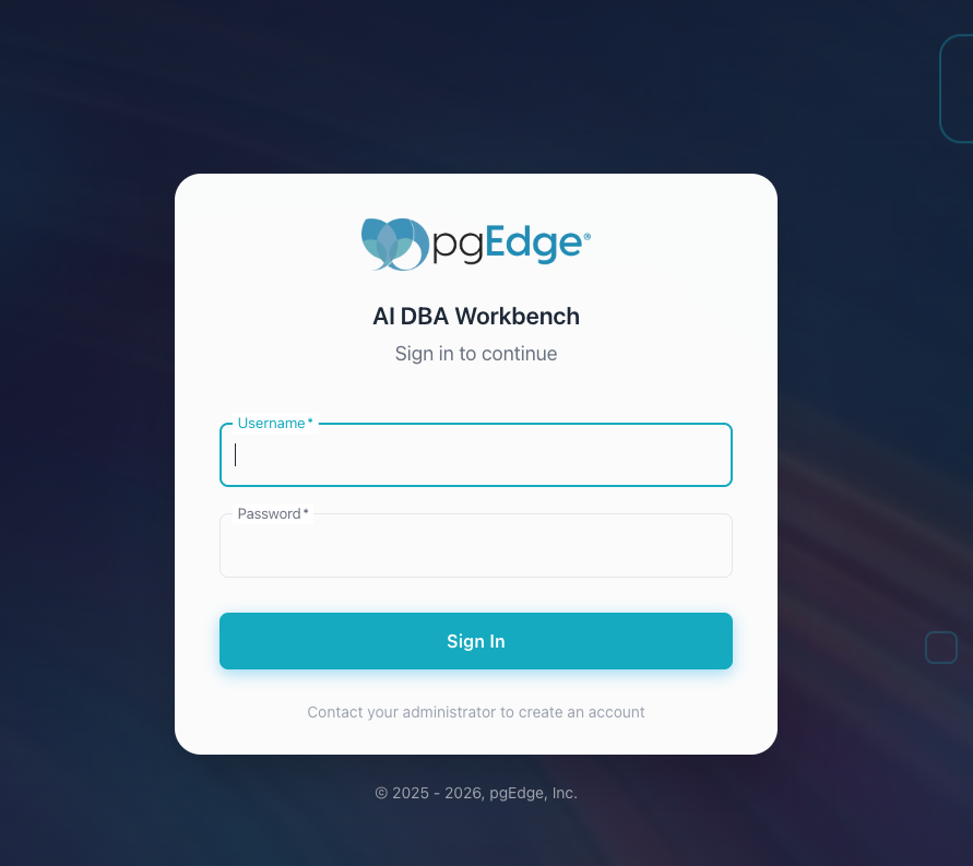 The Workbench Login